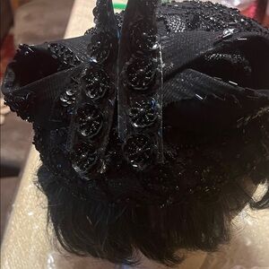 Chic Black Sequin Women's Hat
